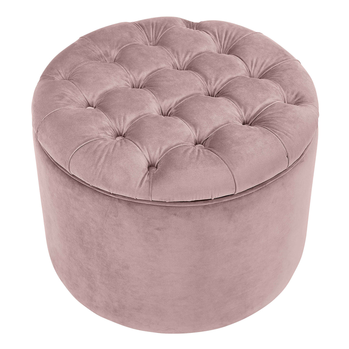 Queen Blush Performance Velvet Storage Ottoman by TOV Furniture – photo 4 of 5