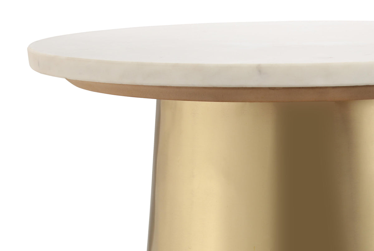 Bleeker Marble Side Table by TOV Furniture – photo 4 of 5