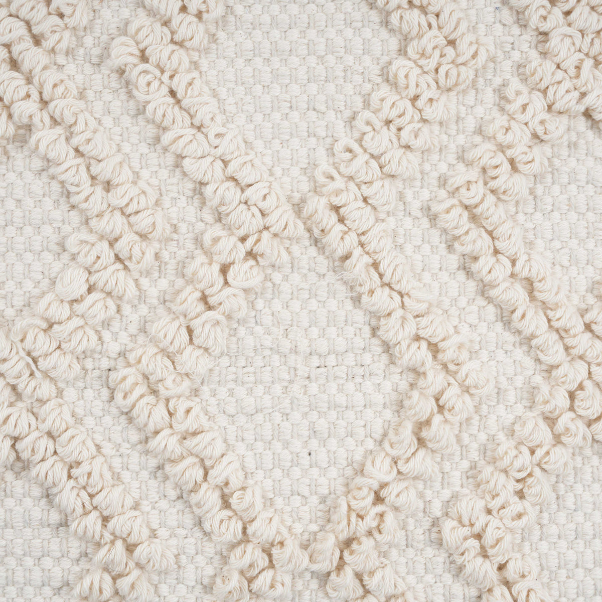 Inca Cream Cotton Pouf by TOV Furniture – photo 5 of 6