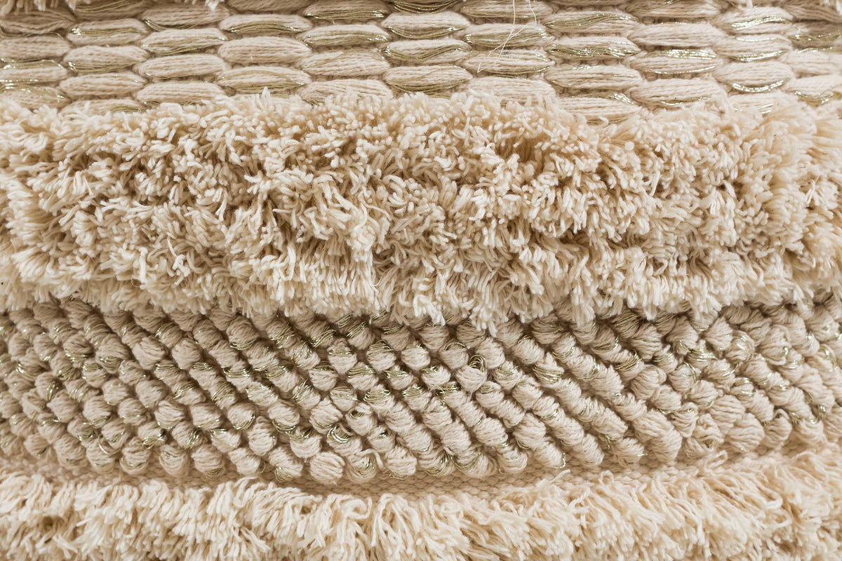 Yorba Beige Cotton Pouf by TOV Furniture – photo 4 of 5