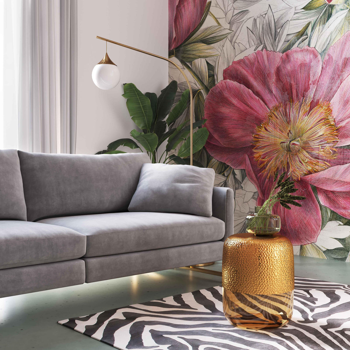 Kolla Side Table in Amber/Gold by TOV Furniture – photo 2 of 9