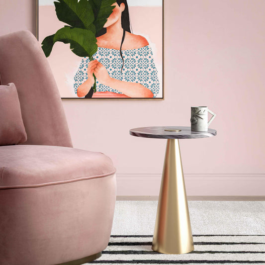 Addyson Marble Side Table by TOV Furniture – photo 2 of 6