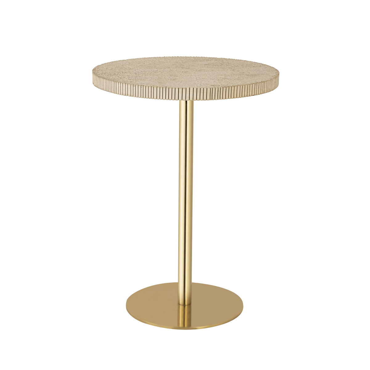 Fiona Gold Stone Side Table by TOV Furniture – photo 1 of 6