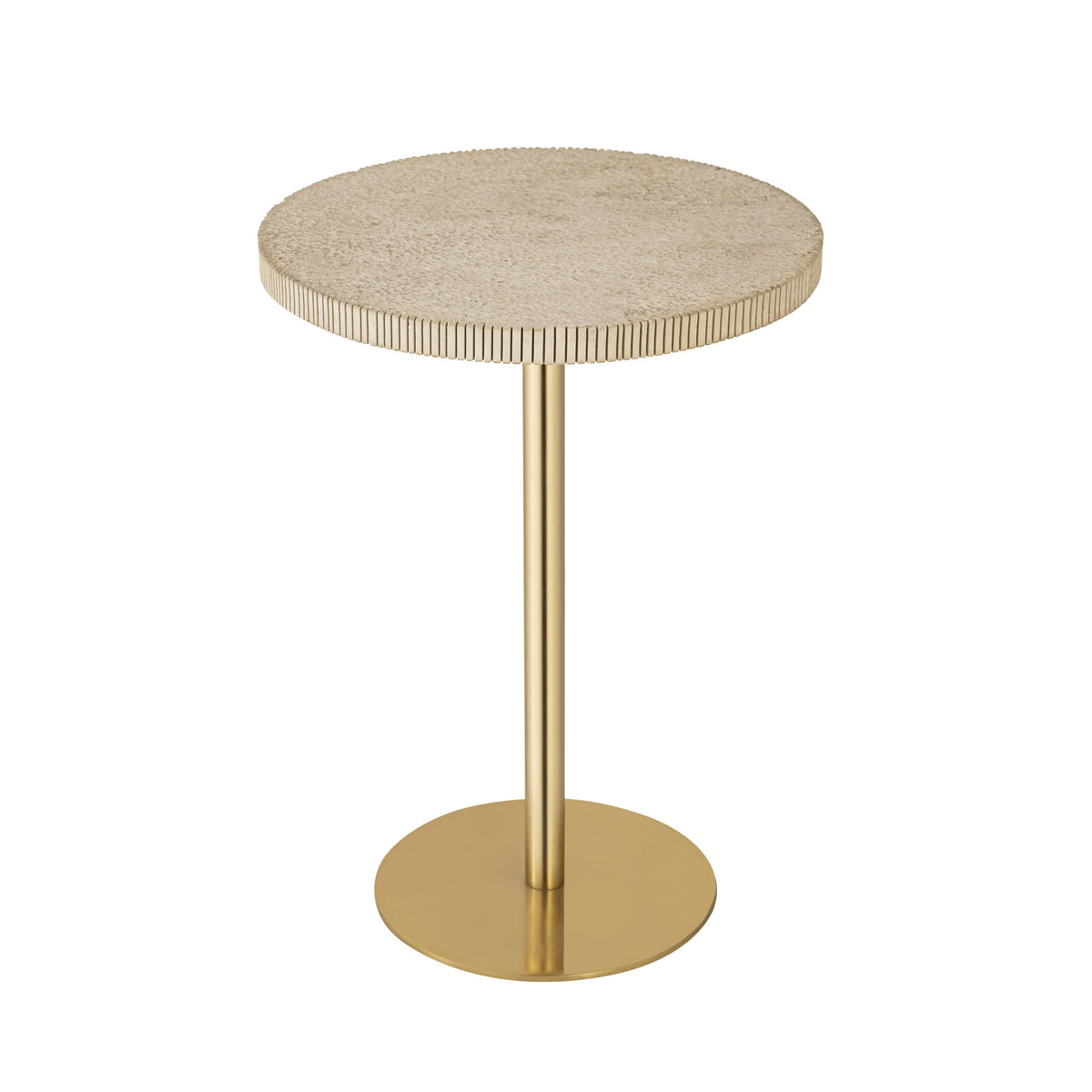 Fiona Gold Stone Side Table by TOV Furniture – photo 4 of 6