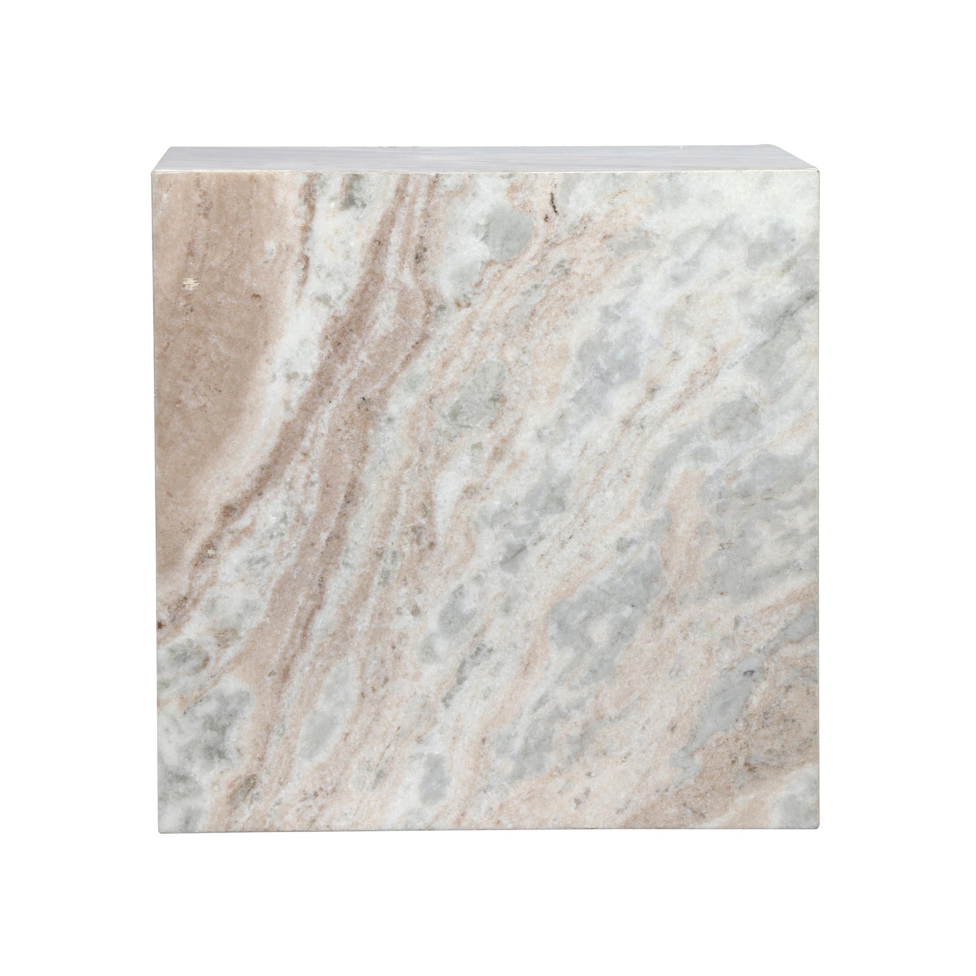 Keira Marble Side Table Natural Marble by Tov Furniture