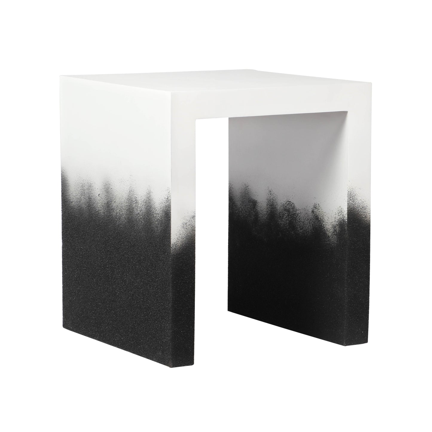 Matra Black and White End Table Black and White by Tov Furniture