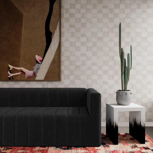 Matra Black and White End Table by TOV Furniture – photo 2 of 7