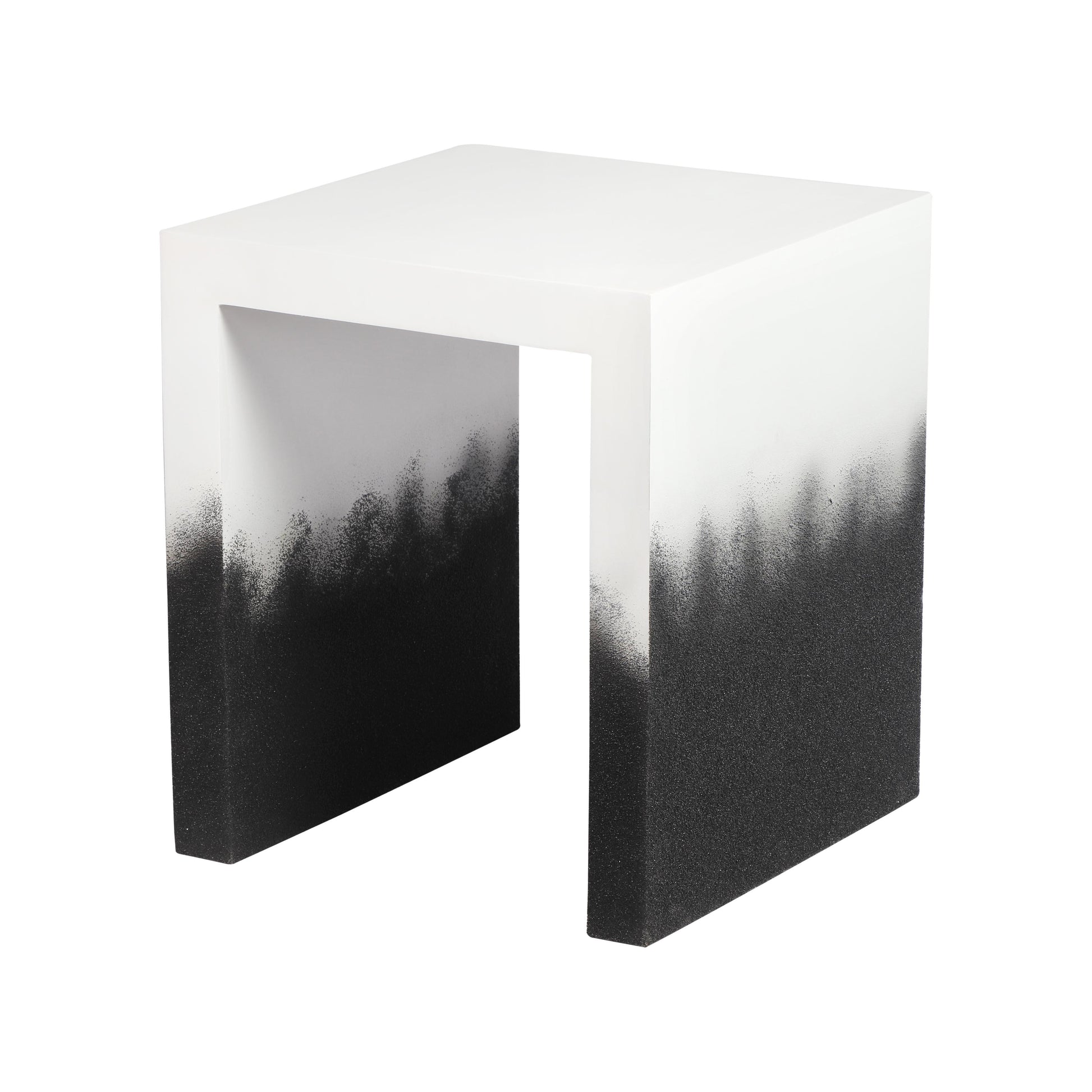 Matra Black and White End Table Black and White by Tov Furniture