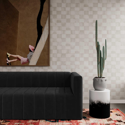 Matra Black and White Side Table by TOV Furniture – photo 2 of 6
