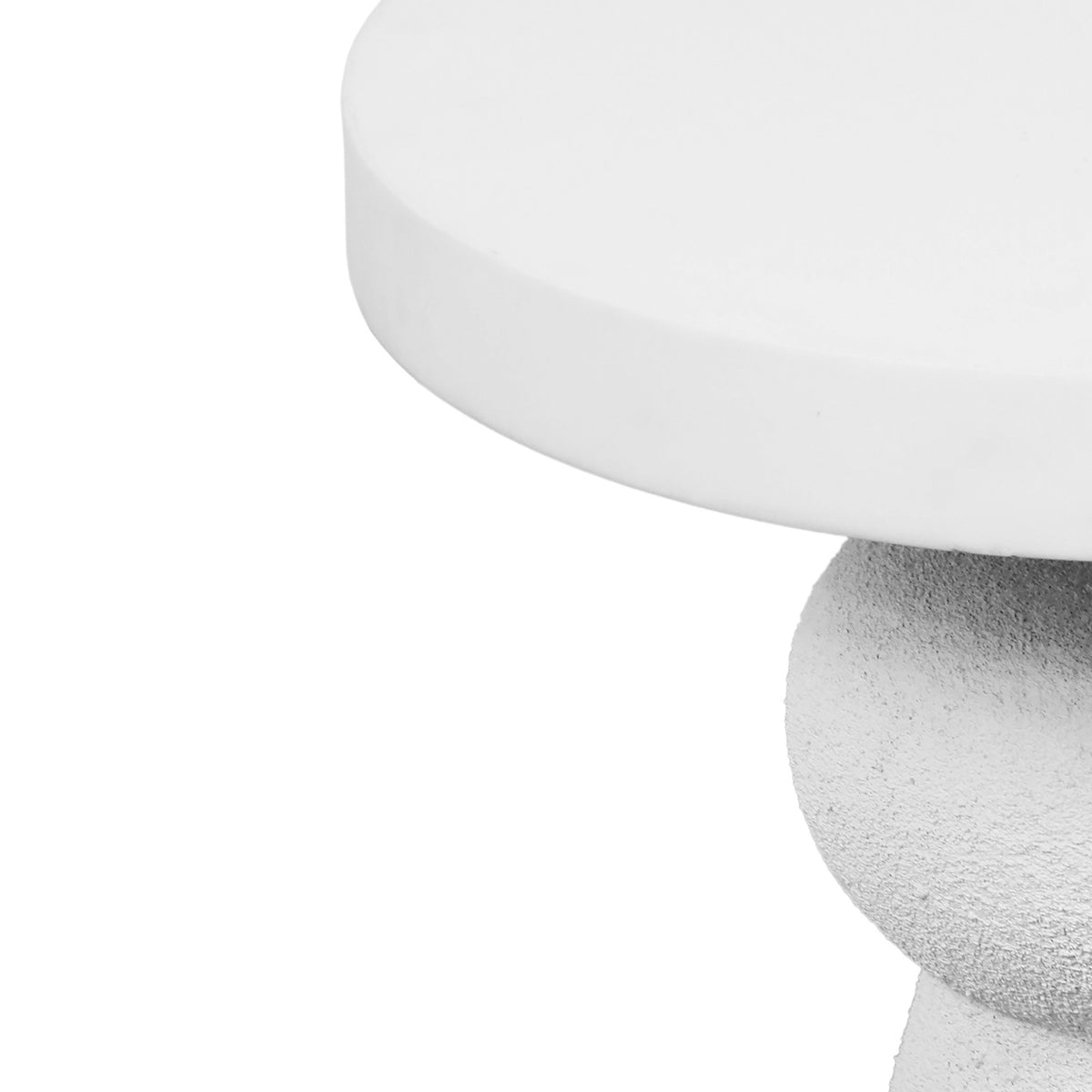 Lupita White Side Table by TOV Furniture – photo 4 of 6