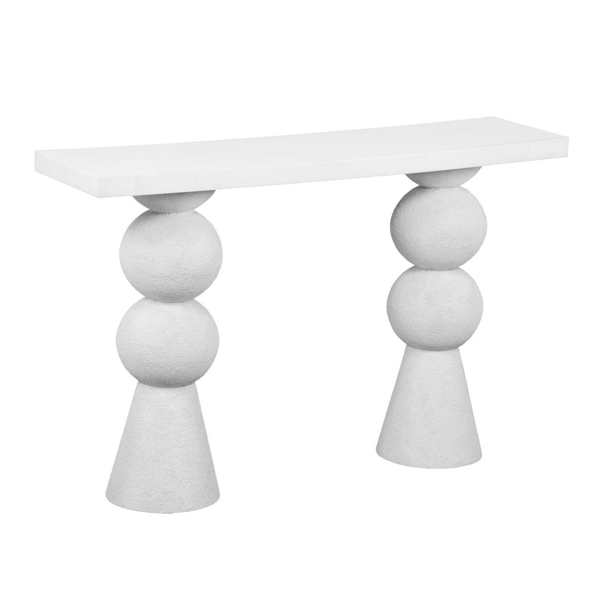 Lupita 53" White Console Table by TOV Furniture – photo 1 of 6