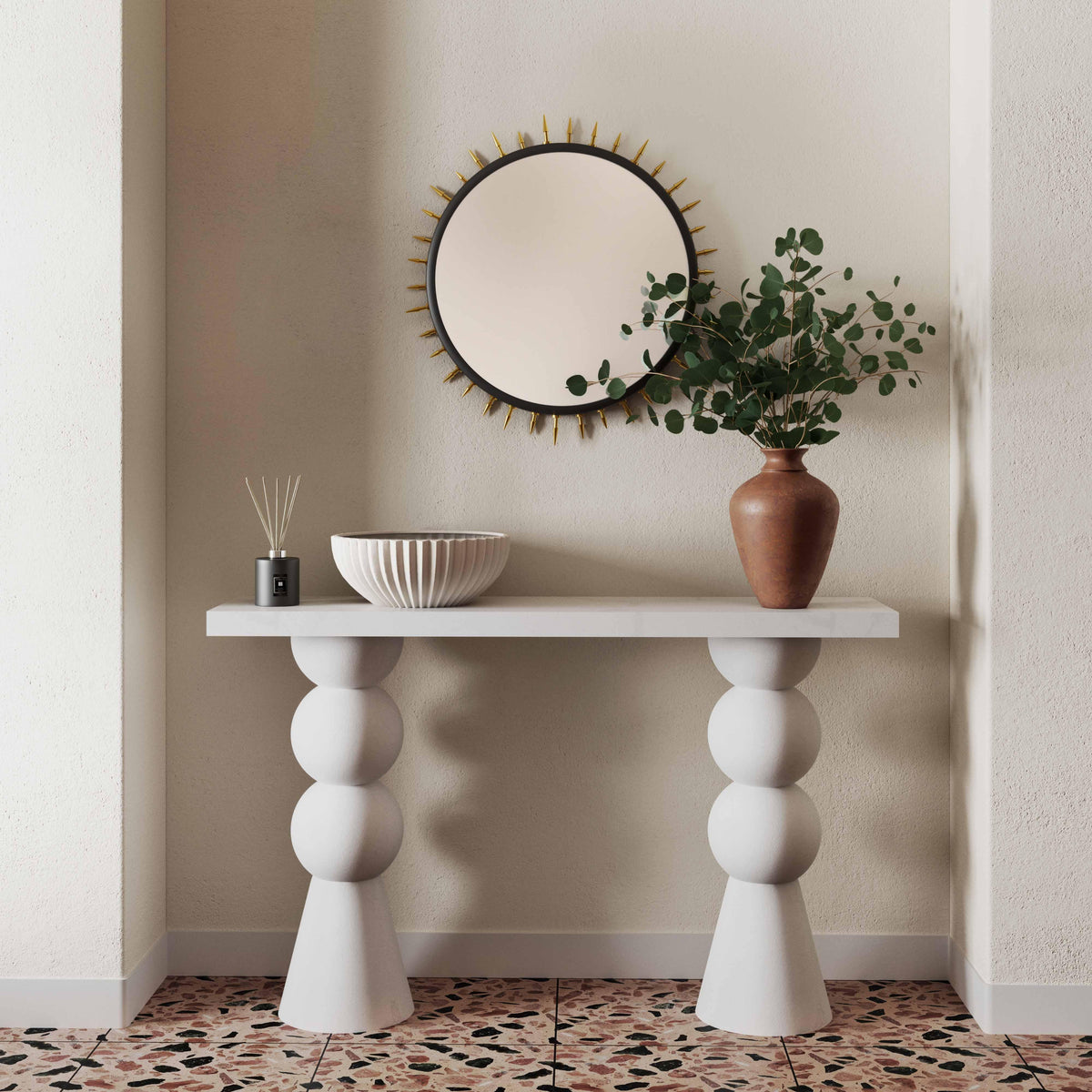 Lupita 53" White Console Table by TOV Furniture – photo 2 of 6