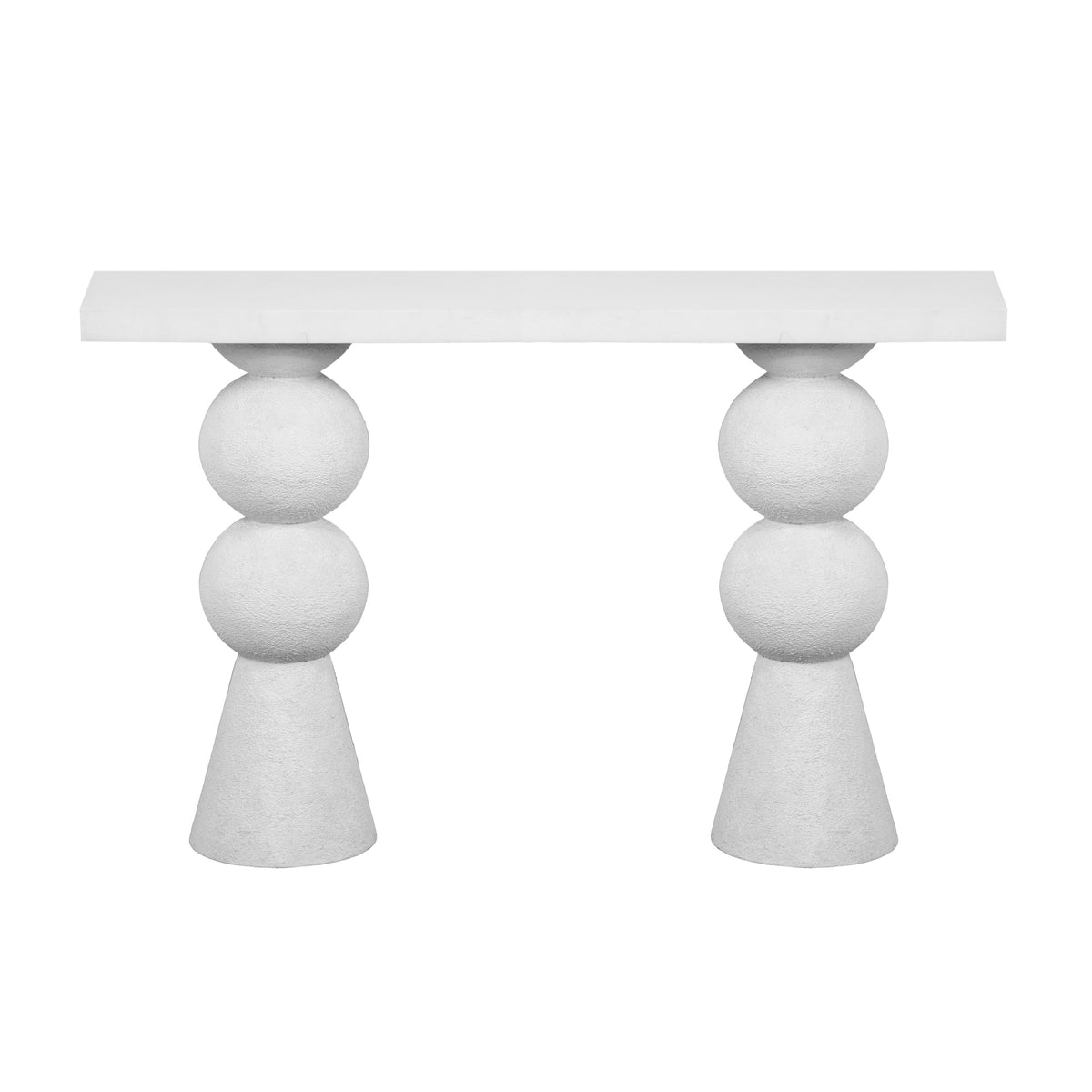 Lupita 53" White Console Table by TOV Furniture – photo 3 of 6