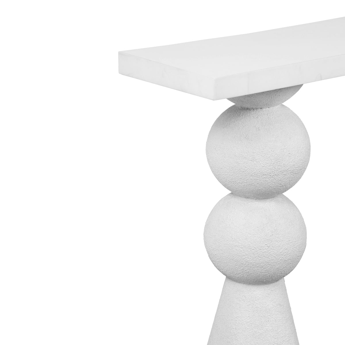 Lupita 53" White Console Table by TOV Furniture – photo 4 of 6