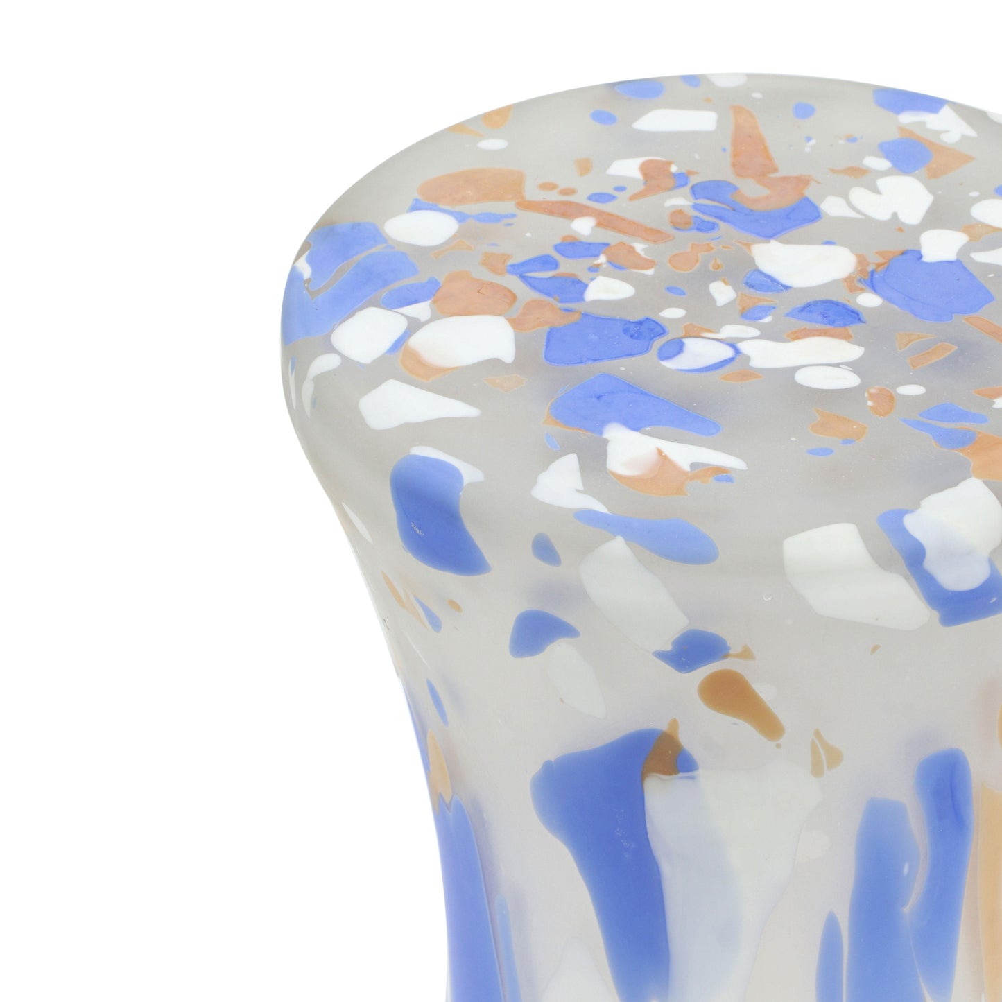 Journee Glass Side Table Multi - ON FINAL SALE by Tov Furniture