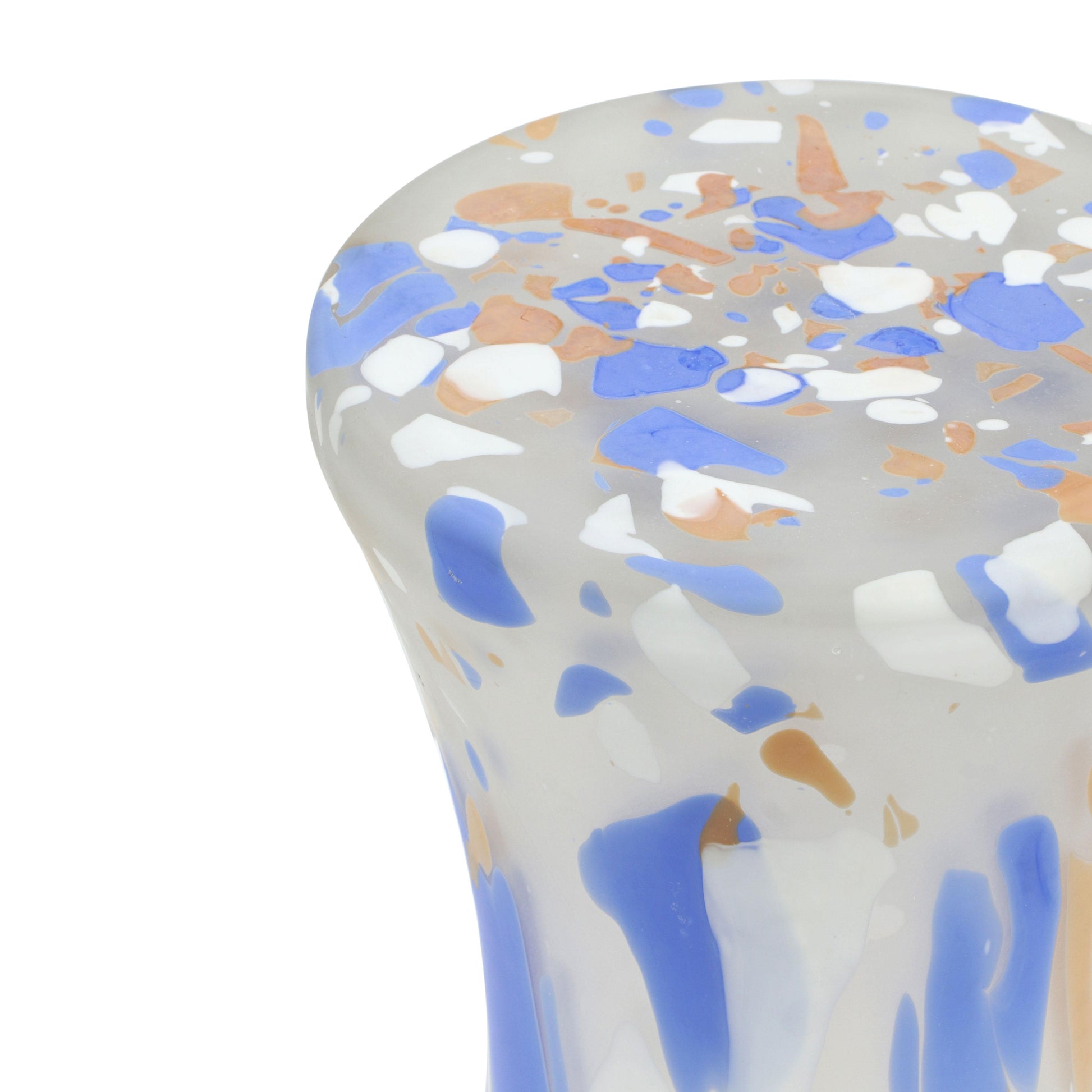Journee Glass Side Table Multi - ON FINAL SALE by Tov Furniture