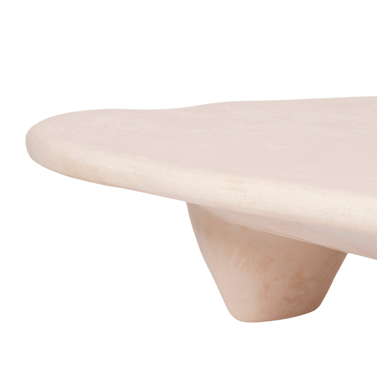 Athen 57" Nude Faux Stone Coffee Table by TOV Furniture – photo 4 of 8