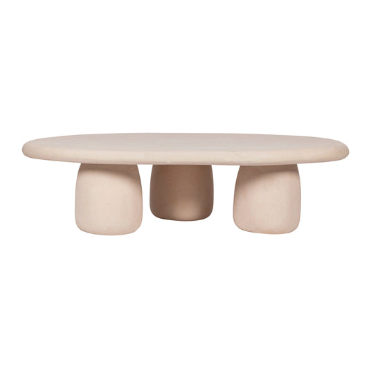 Rahul 59 Cream Coffee Table by TOV Oc18503
