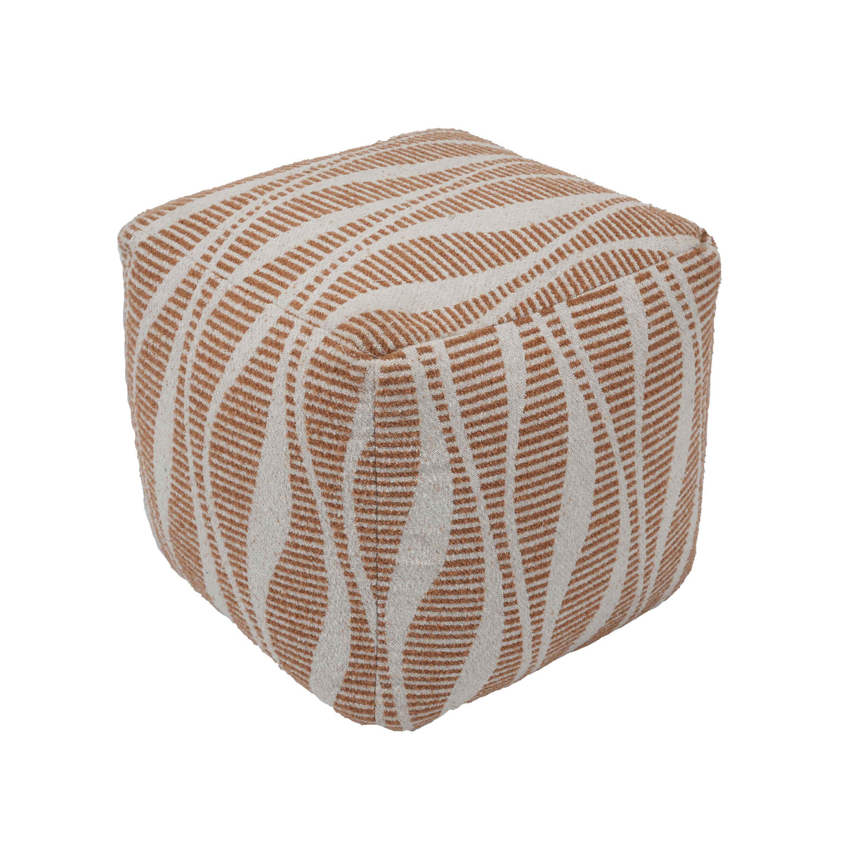 Ember Natural and Cream Woven Pouf by TOV Furniture – photo 3 of 6
