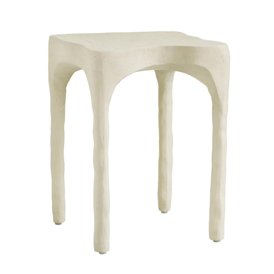 Skully Cream Textured Side Table by TOV Oc18622