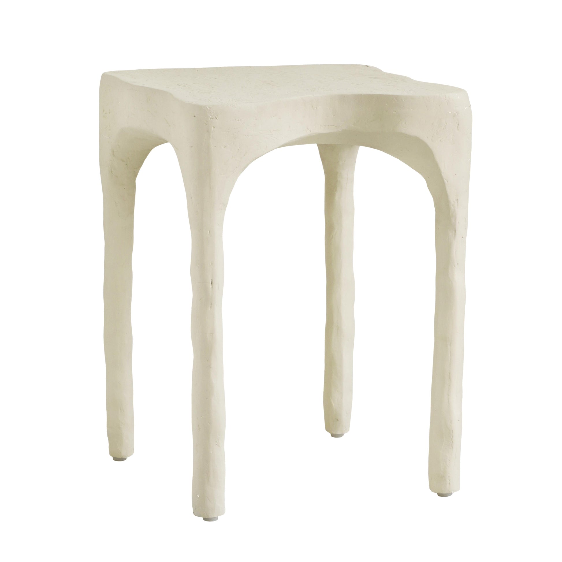 Skully Cream Textured Side Table Cream by Tov Furniture