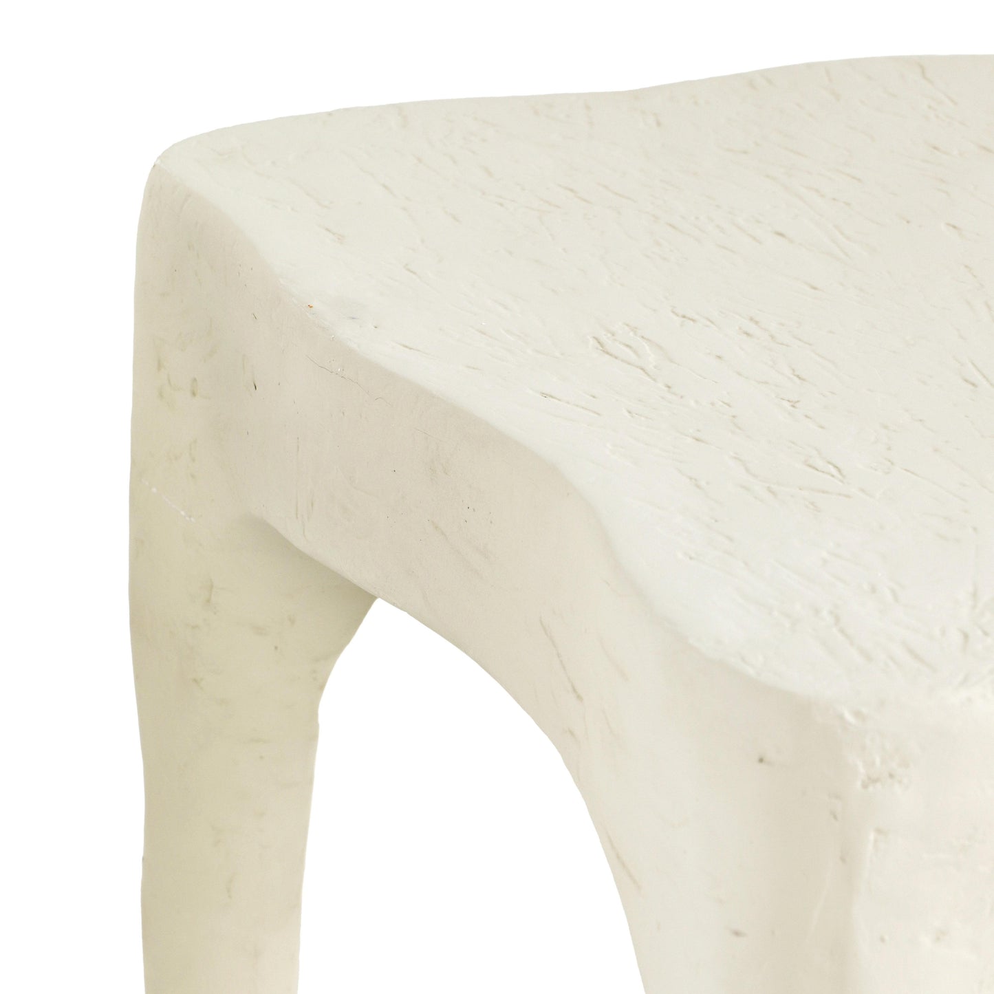 Skully Cream Textured Side Table Cream by Tov Furniture