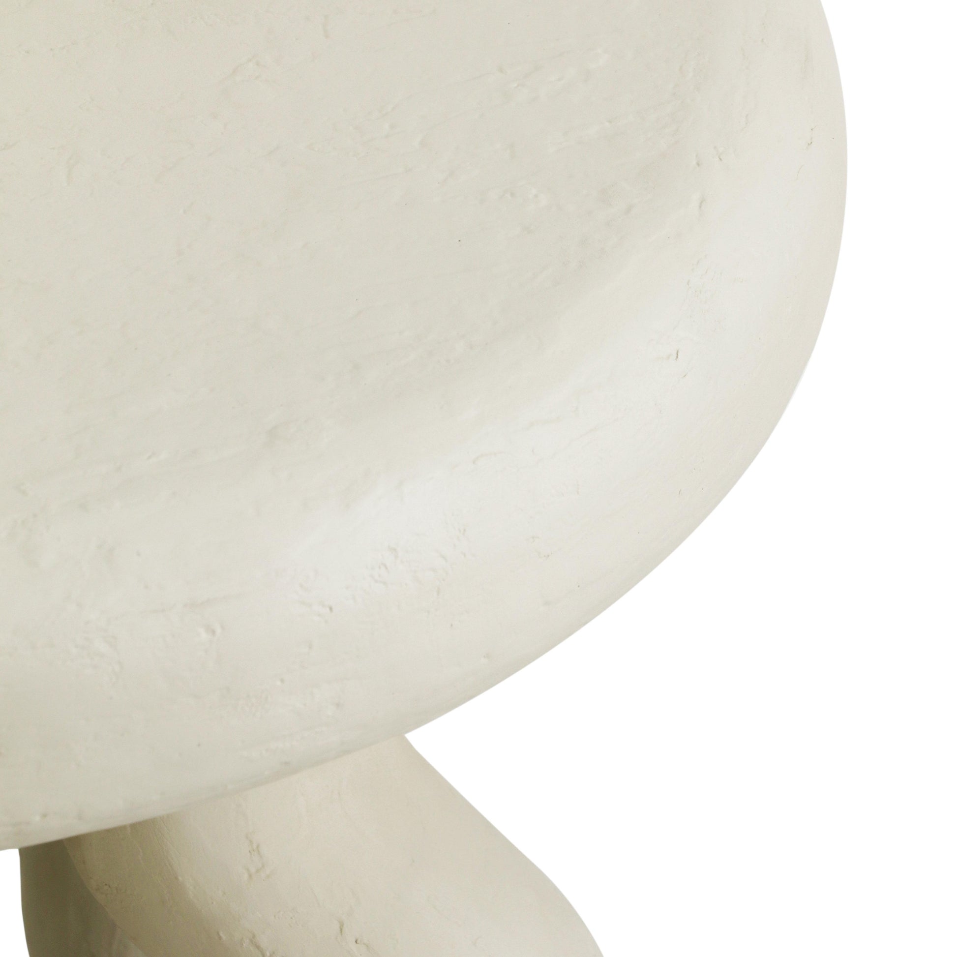 Maddie Cream Textured Side Table Cream by Tov Furniture
