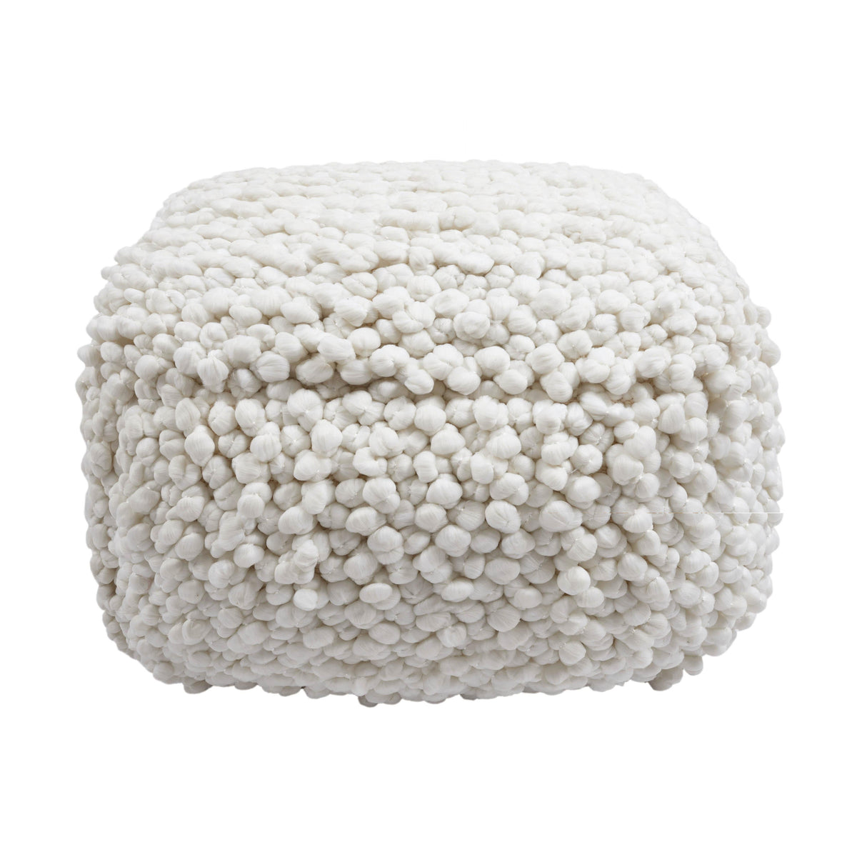 Cathy Cream Woven Pouf by TOV Furniture – photo 3 of 5