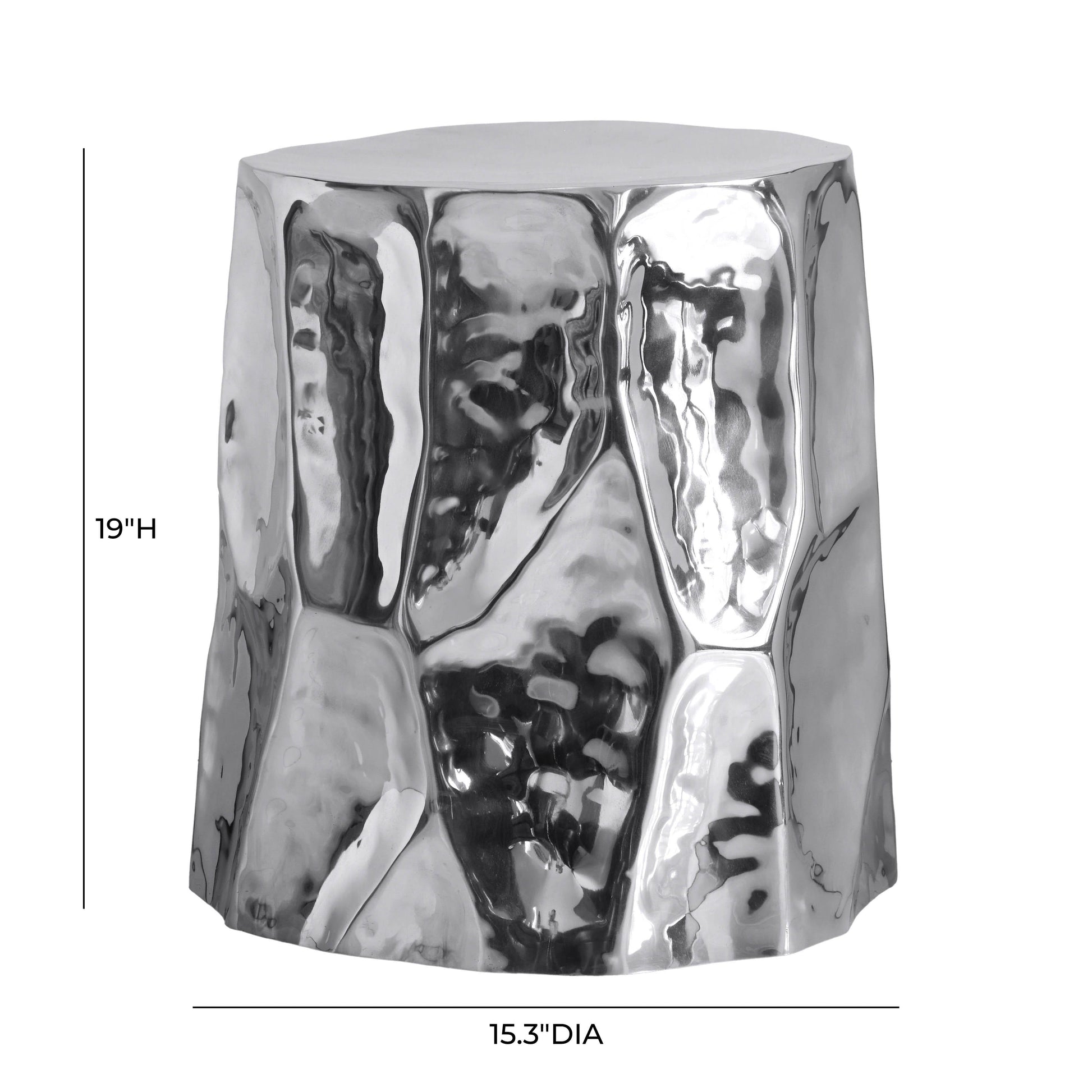 Forma Chrome Side Table Chrome by Tov Furniture
