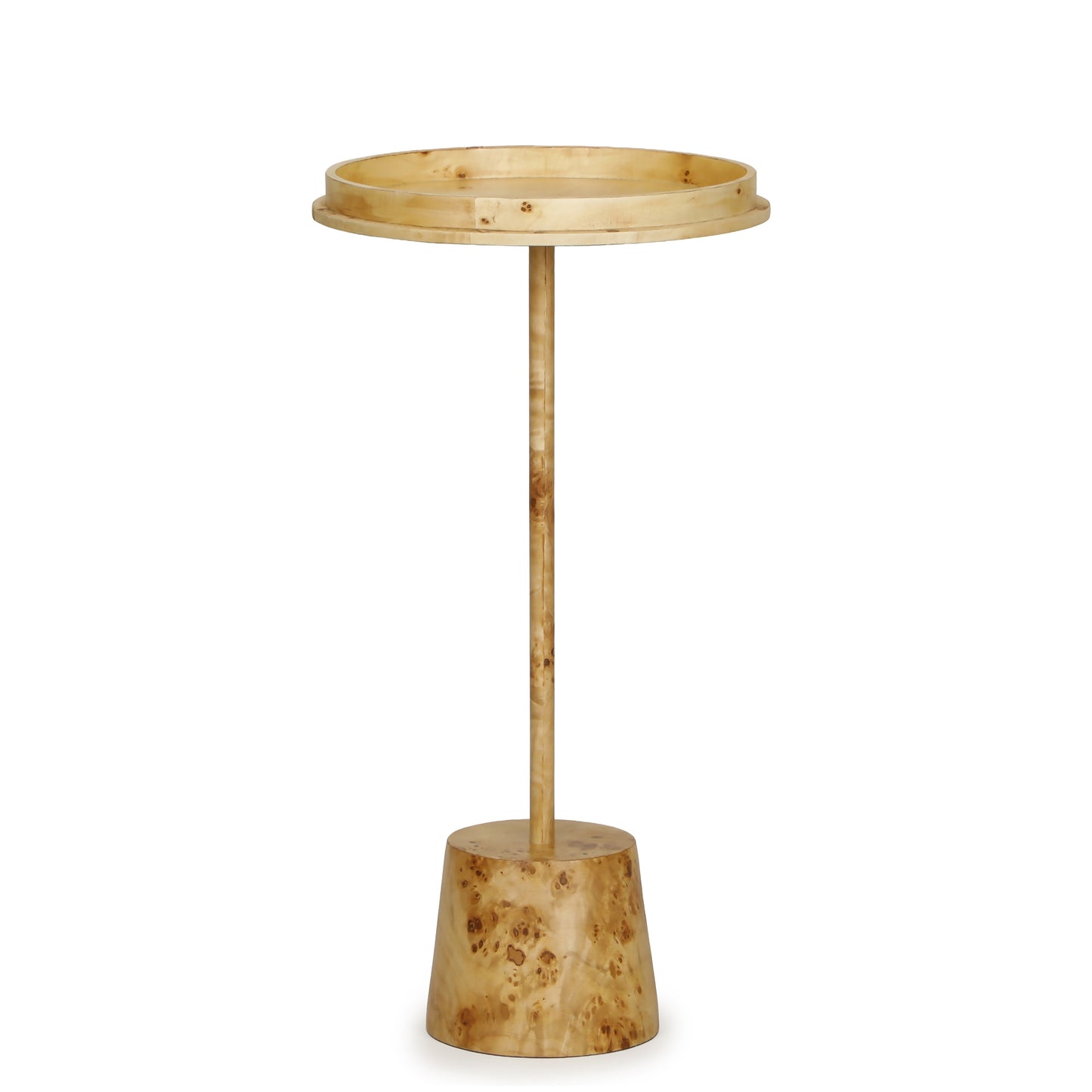 Destin Natural Burl Contract-Grade Side Table Natural by Tov Furniture