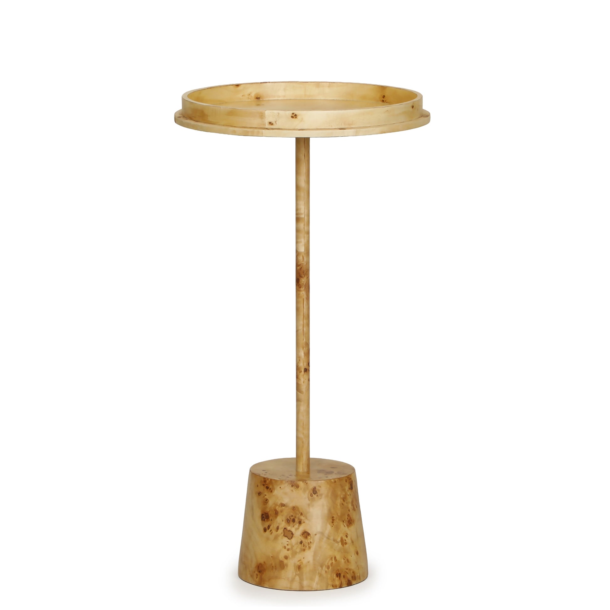 Destin Natural Burl Contract-Grade Side Table Natural by Tov Furniture