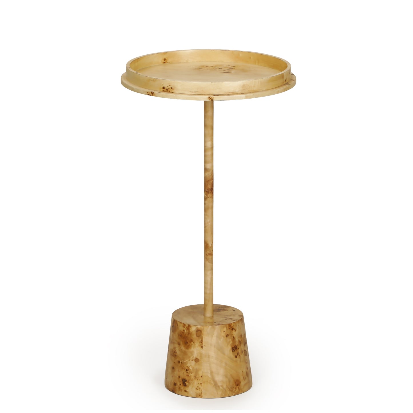 Destin Natural Burl Contract-Grade Side Table Natural by Tov Furniture