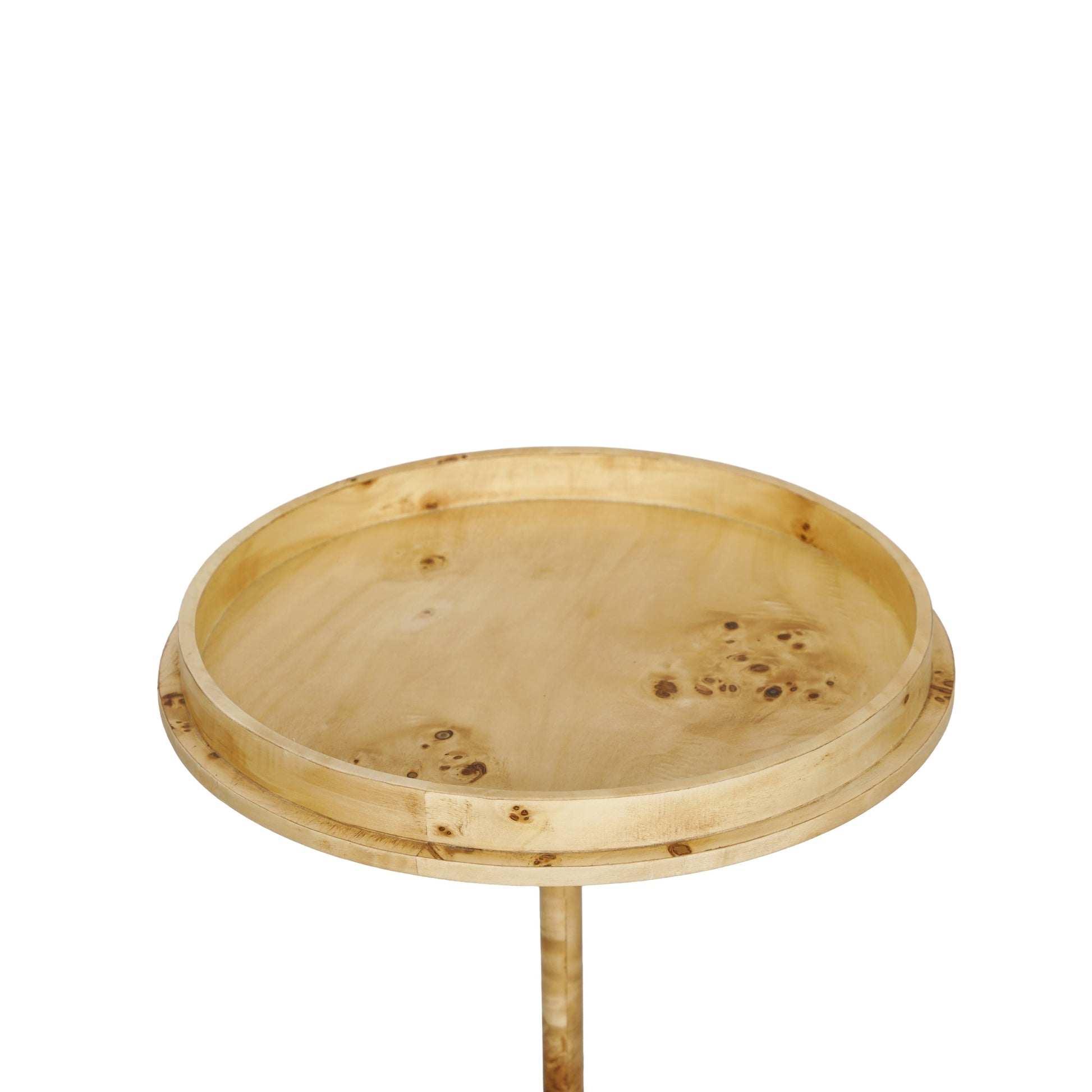 Destin Natural Burl Contract-Grade Side Table Natural by Tov Furniture