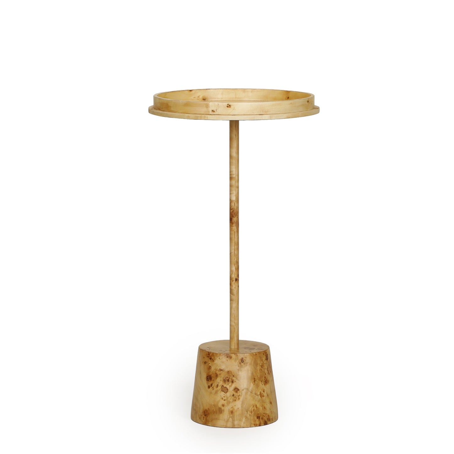 Destin Natural Burl Contract-Grade Side Table Natural by Tov Furniture