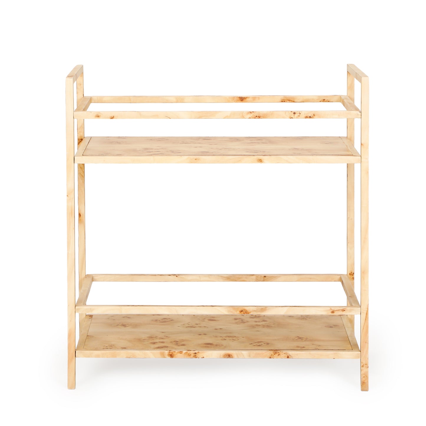 Destin Natural Burl Contract-Grade Bar Cart Natural by Tov Furniture