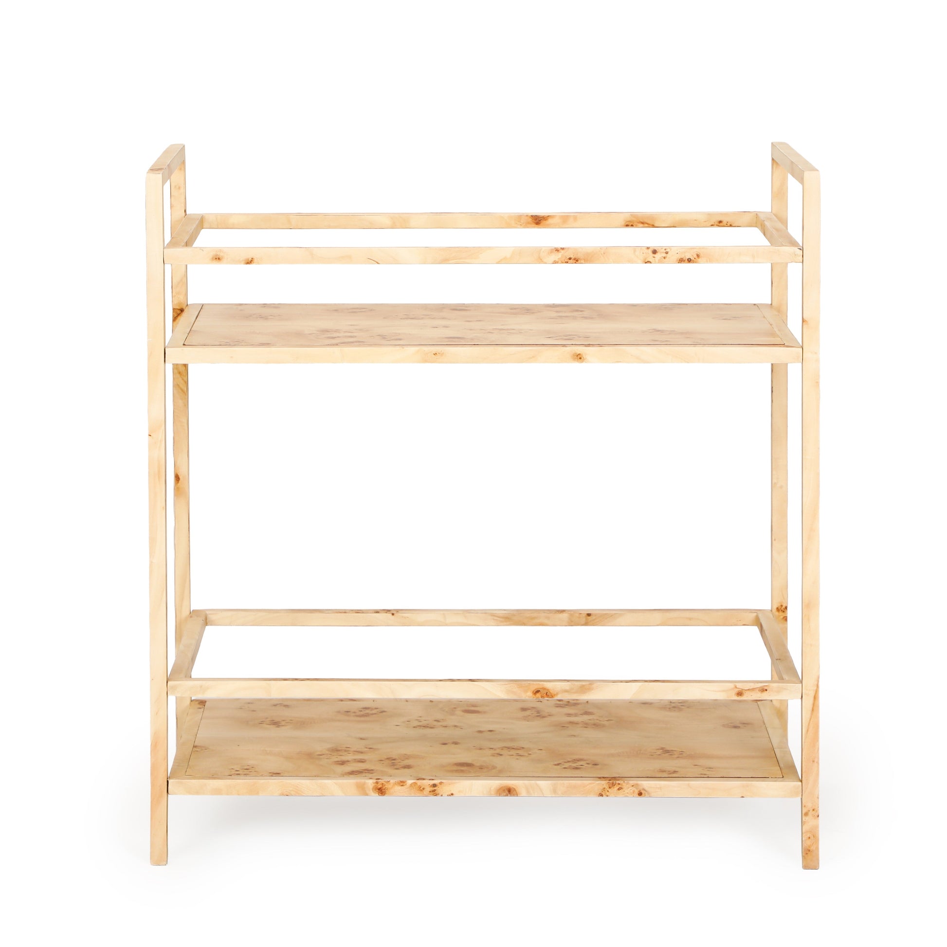 Destin Natural Burl Contract-Grade Bar Cart Natural by Tov Furniture