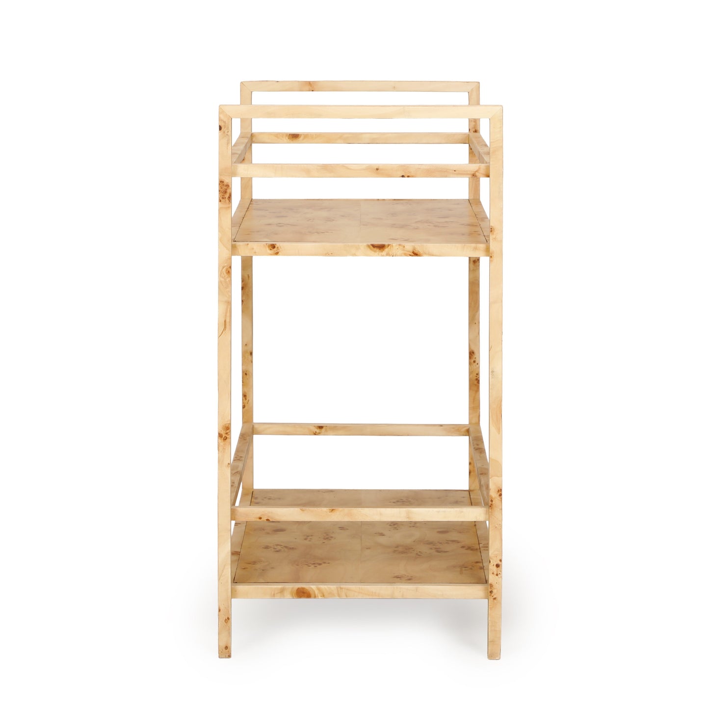 Destin Natural Burl Contract-Grade Bar Cart Natural by Tov Furniture