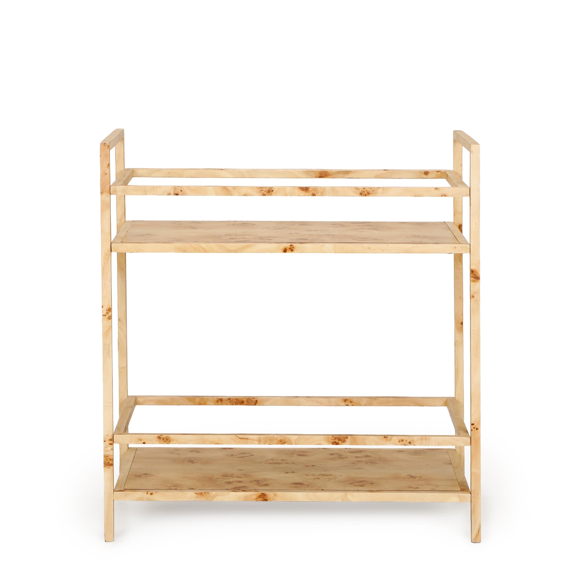 Destin Natural Burl Contract-Grade Bar Cart Natural by Tov Furniture