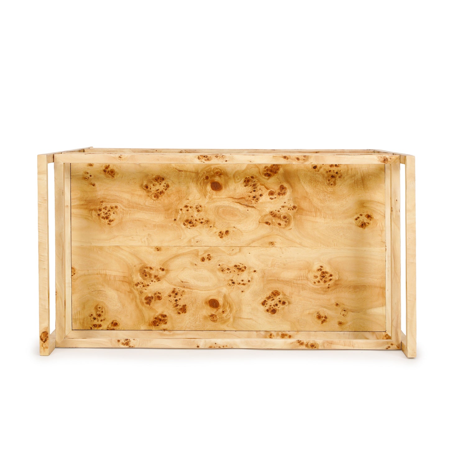 Destin Natural Burl Contract-Grade Bar Cart Natural by Tov Furniture