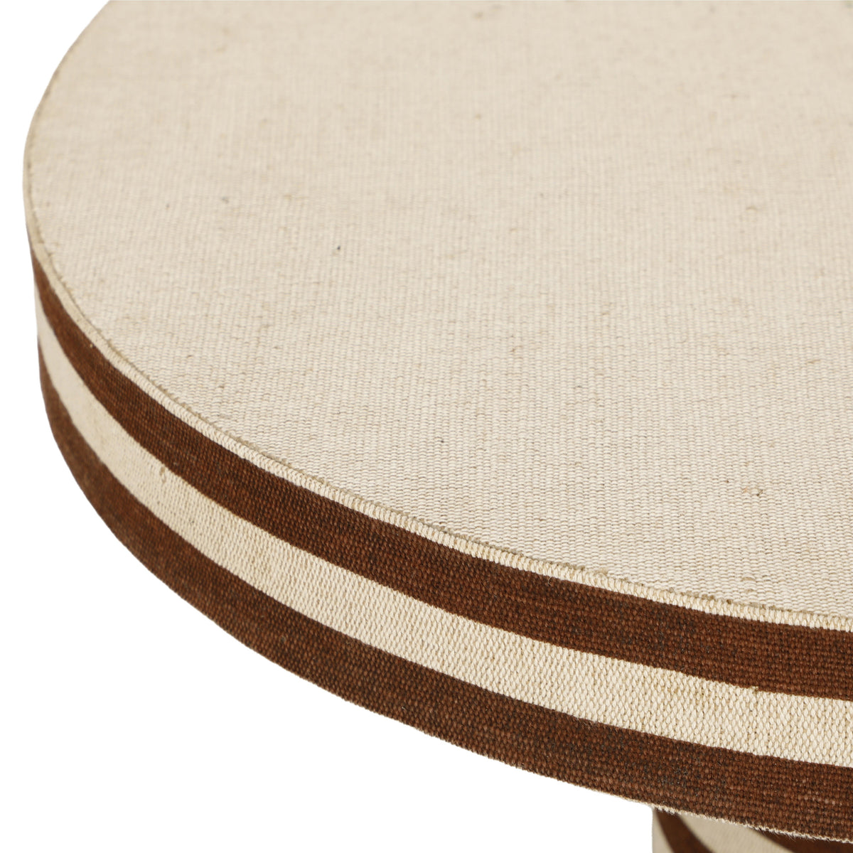Lyra 30" Natural Striped Cotton Jute Contract-Grade Coffee Table by TOV Furniture – photo 6 of 7