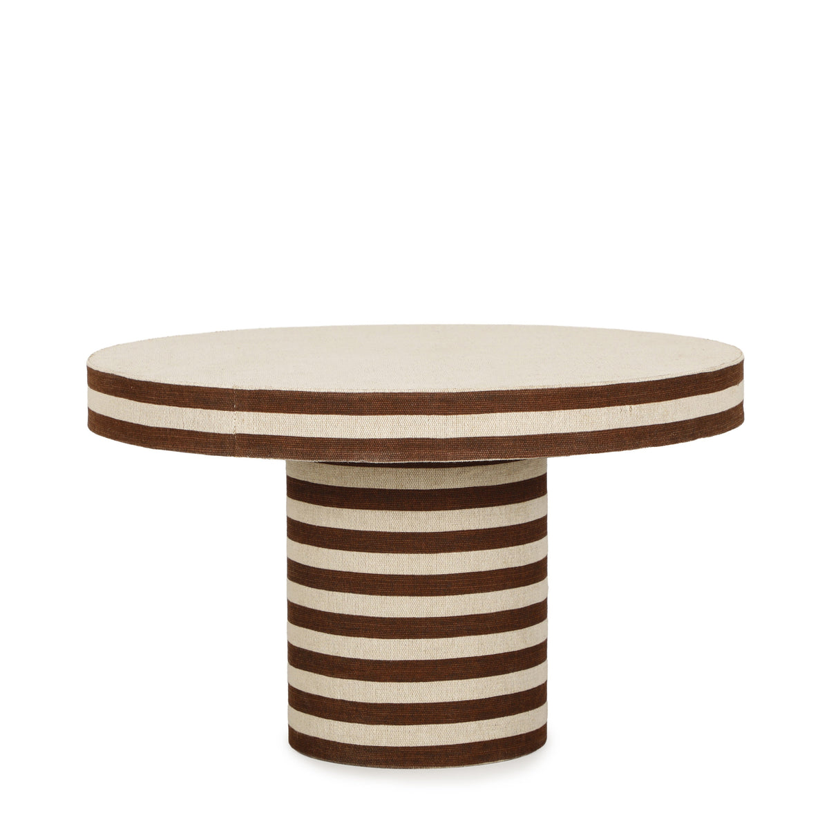 Lyra 30" Natural Striped Cotton Jute Contract-Grade Coffee Table by TOV Furniture – photo 1 of 7