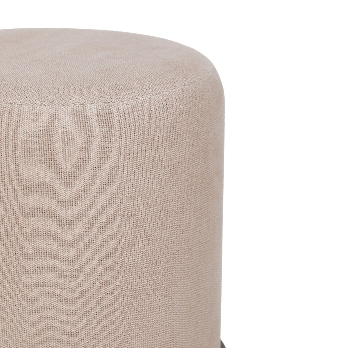 Como Burl and Saddle Brown Cotton Jute Contract-Grade Accent Stool by TOV Furniture – photo 4 of 6
