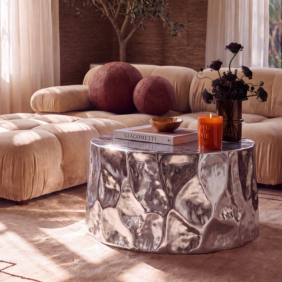 Forma 34" Chrome Coffee Table by TOV Furniture – photo 3 of 7