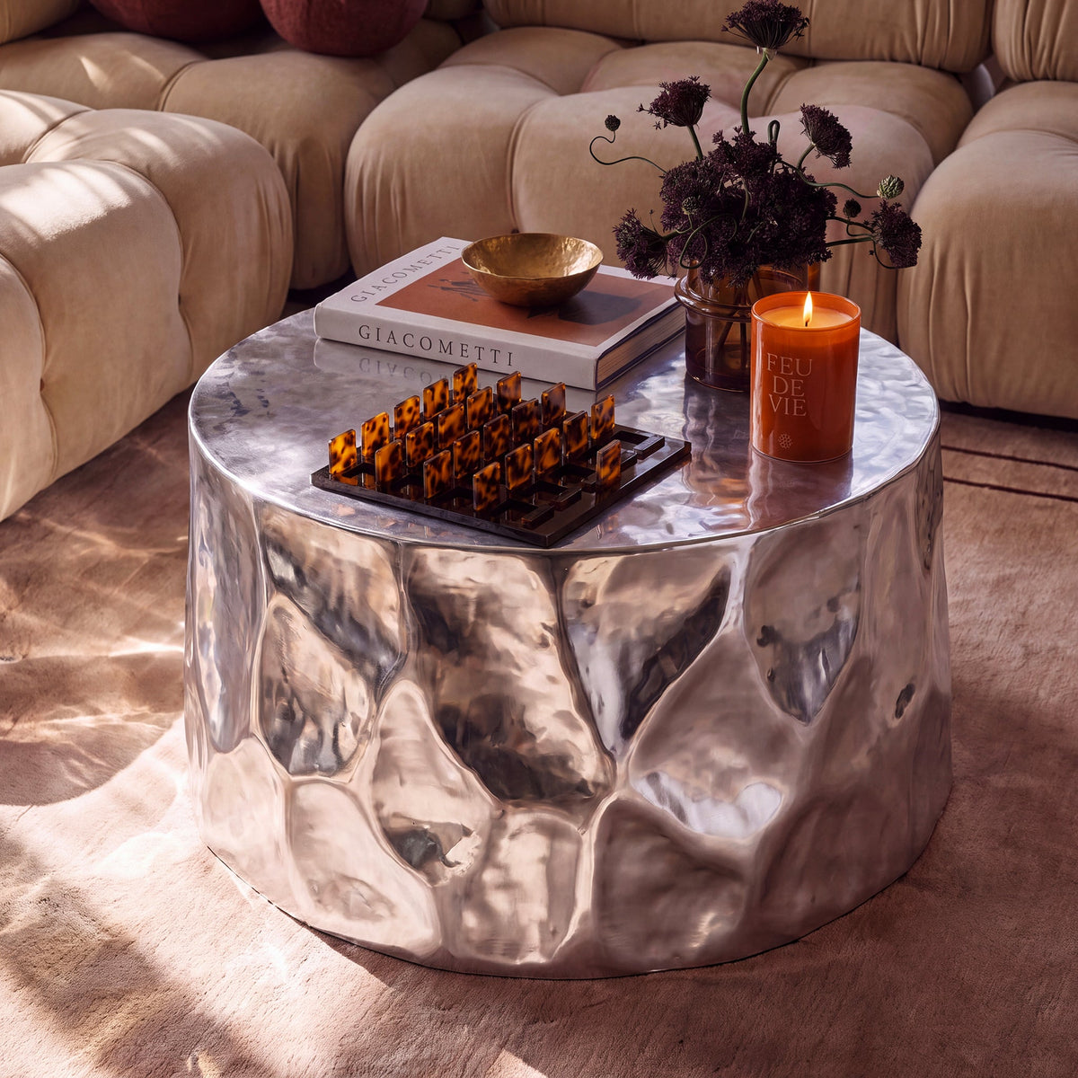 Forma 34" Chrome Coffee Table by TOV Furniture – photo 2 of 7