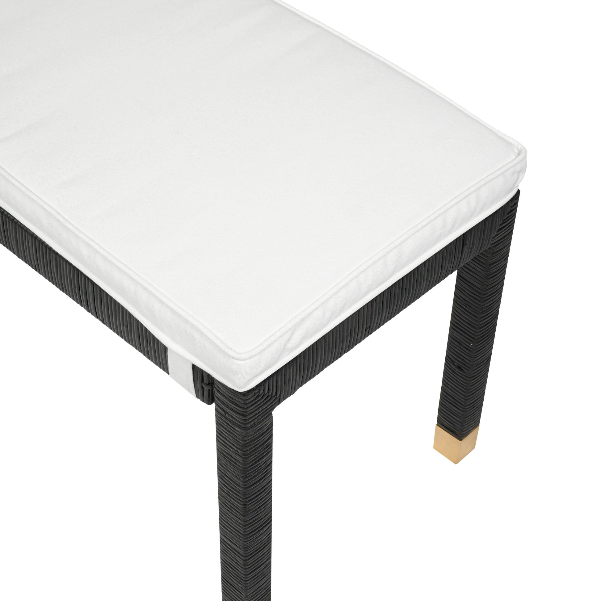 Amara 50 Woven Rattan Performance Fabric Bench by TOV Oc21013