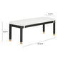 Amara 50 Woven Rattan Performance Fabric Bench by TOV Oc21013