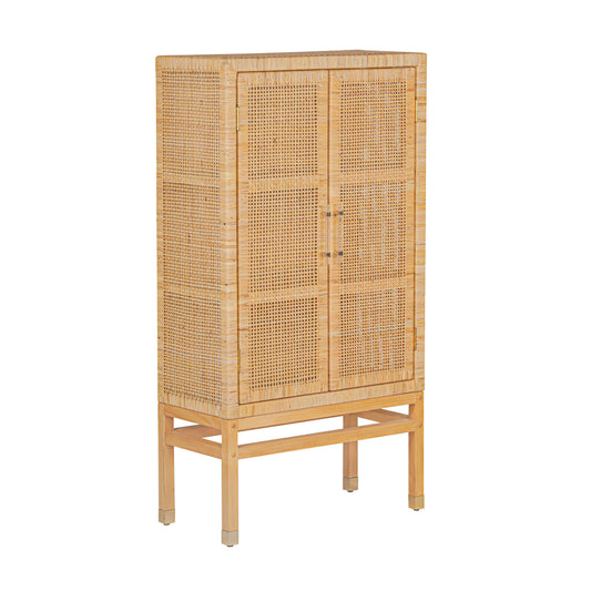 Amara Woven Rattan Cabinet Natural by Tov Furniture