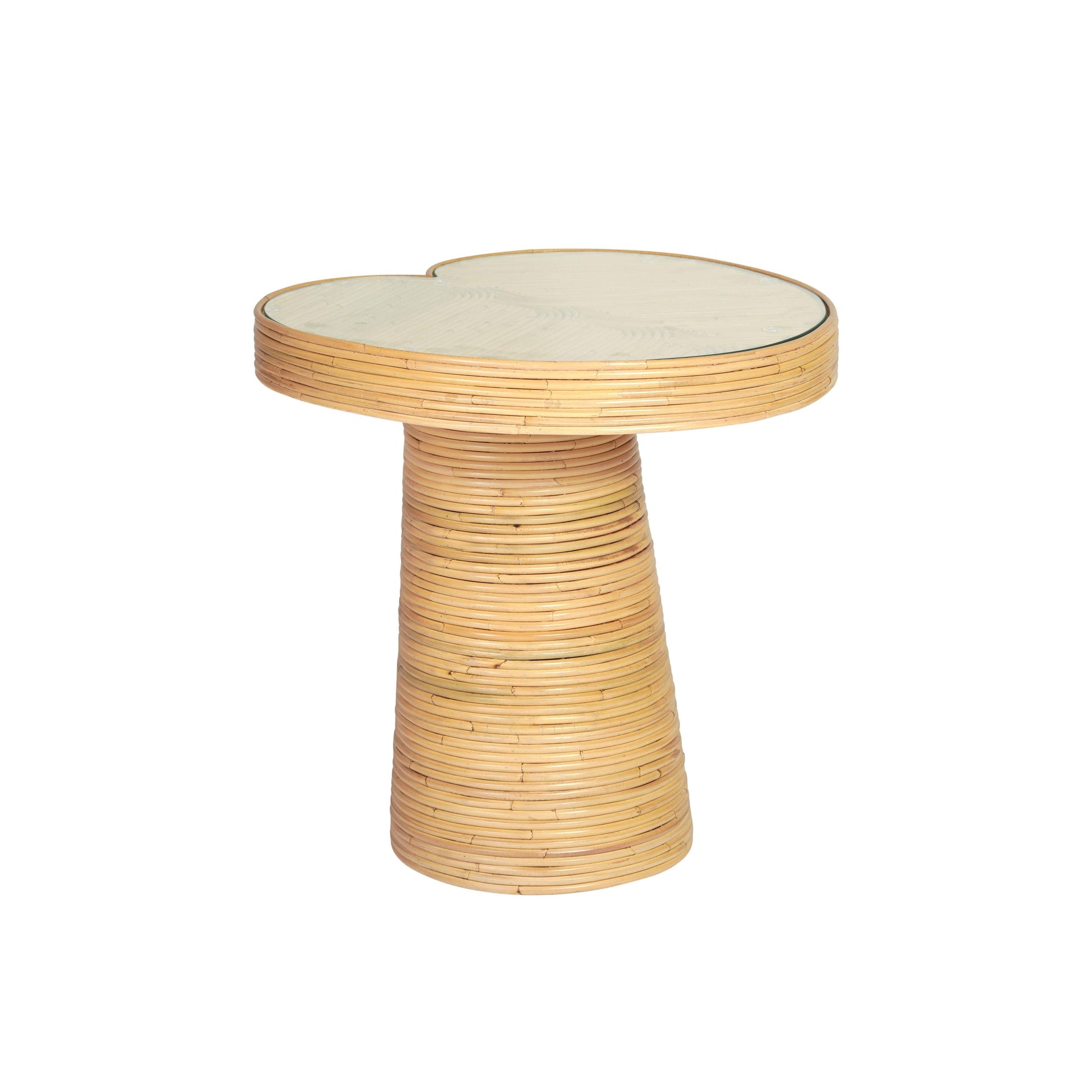 Felicia Lilypad Side Table Natural Short by Tov Furniture