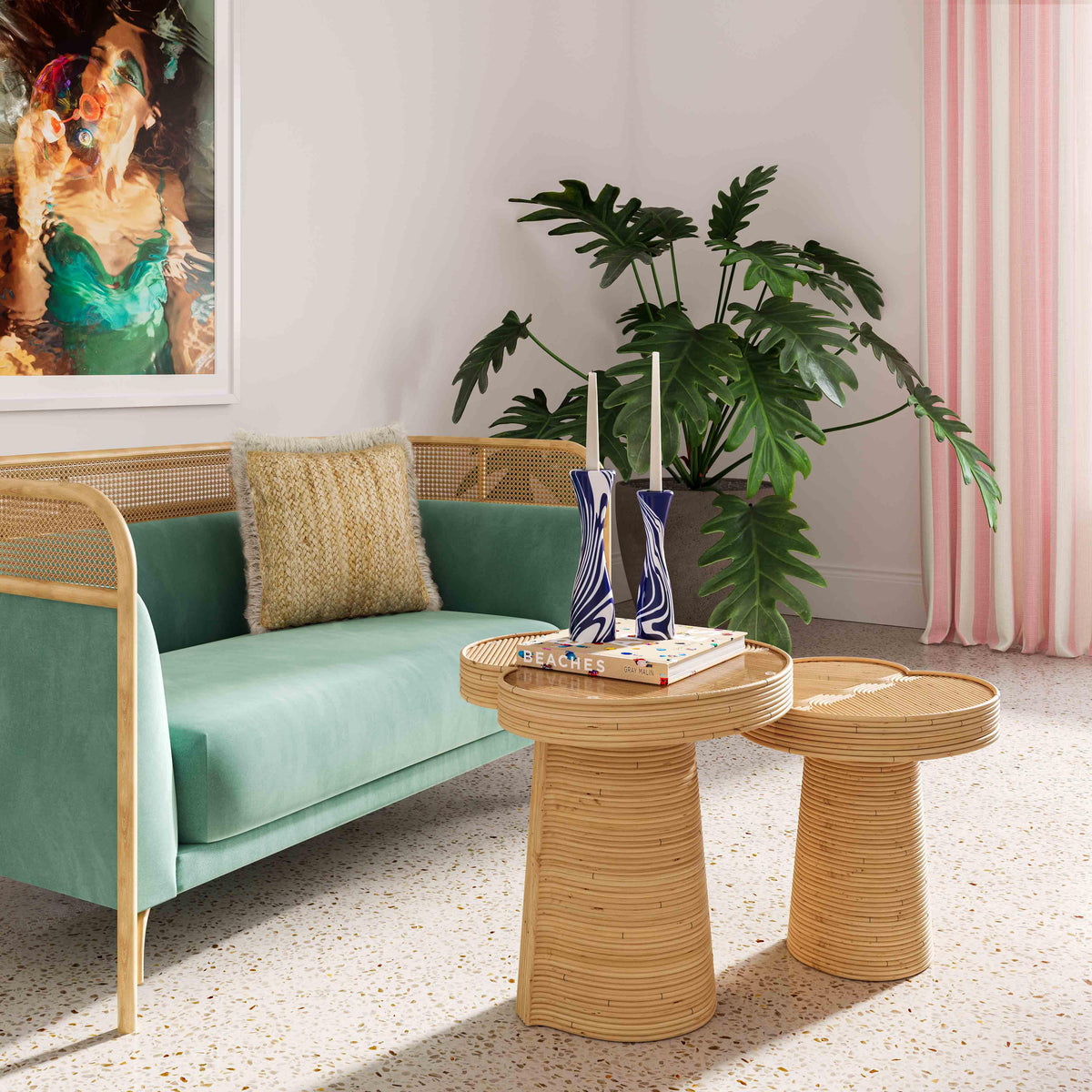Felicia Short Lilypad Side Table by TOV Furniture – photo 2 of 7