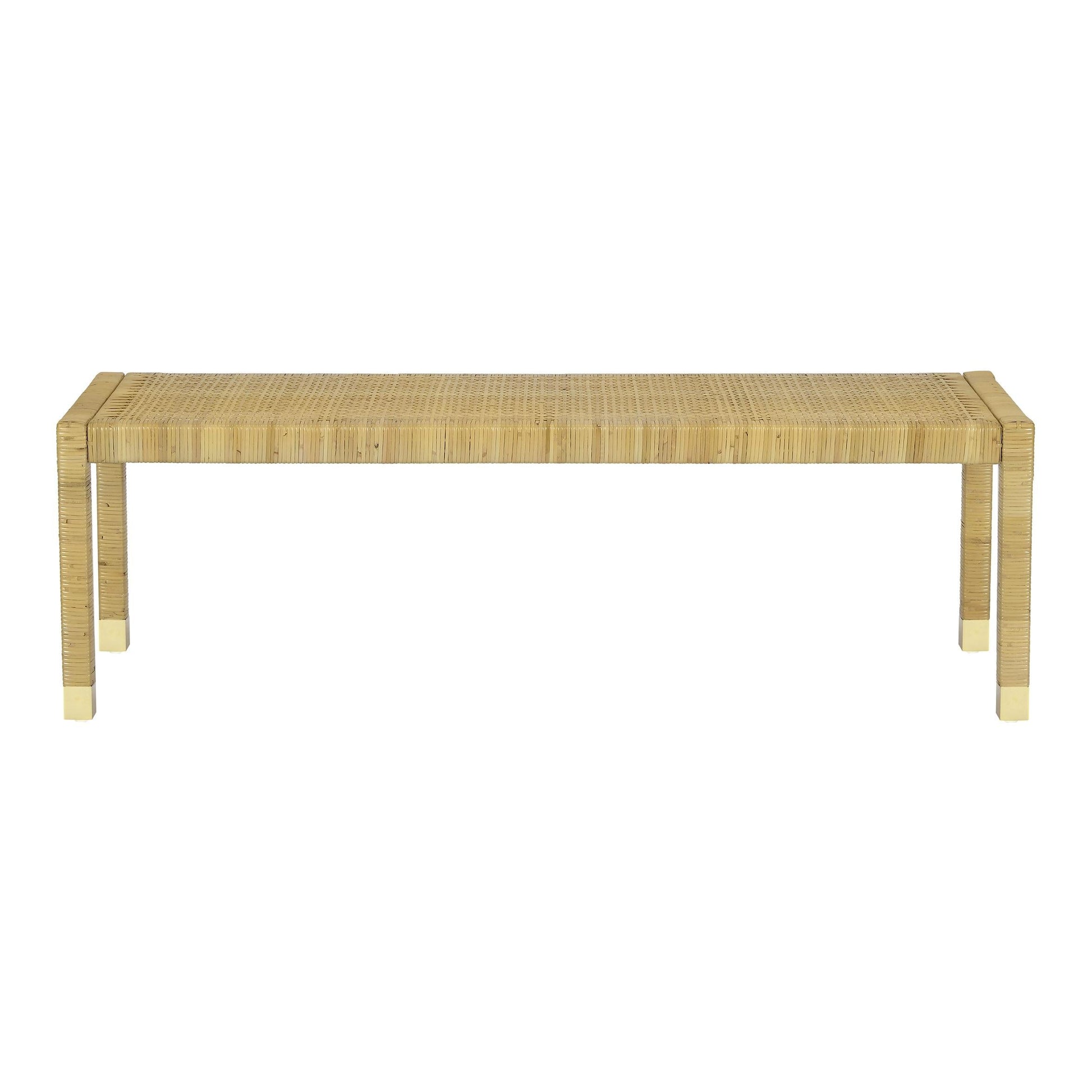 Amara Cream Contract-Grade Linen Bench Cream, Natural by Tov Furniture
